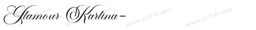 Glamour Karlina字体转换